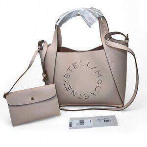 Stella McCartney Grainy Leather Circle Logo Tote/Crossbody - Ballet Pink NWT